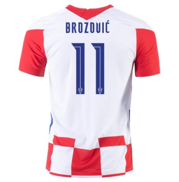 2020 EURO Croatia Home Kit Soccer Jersey MARCELO BROZOVIĆ #11